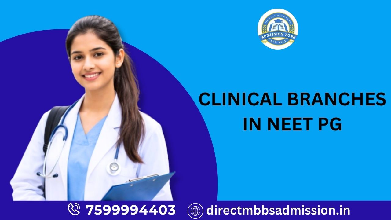 clinical branches in NEET PG