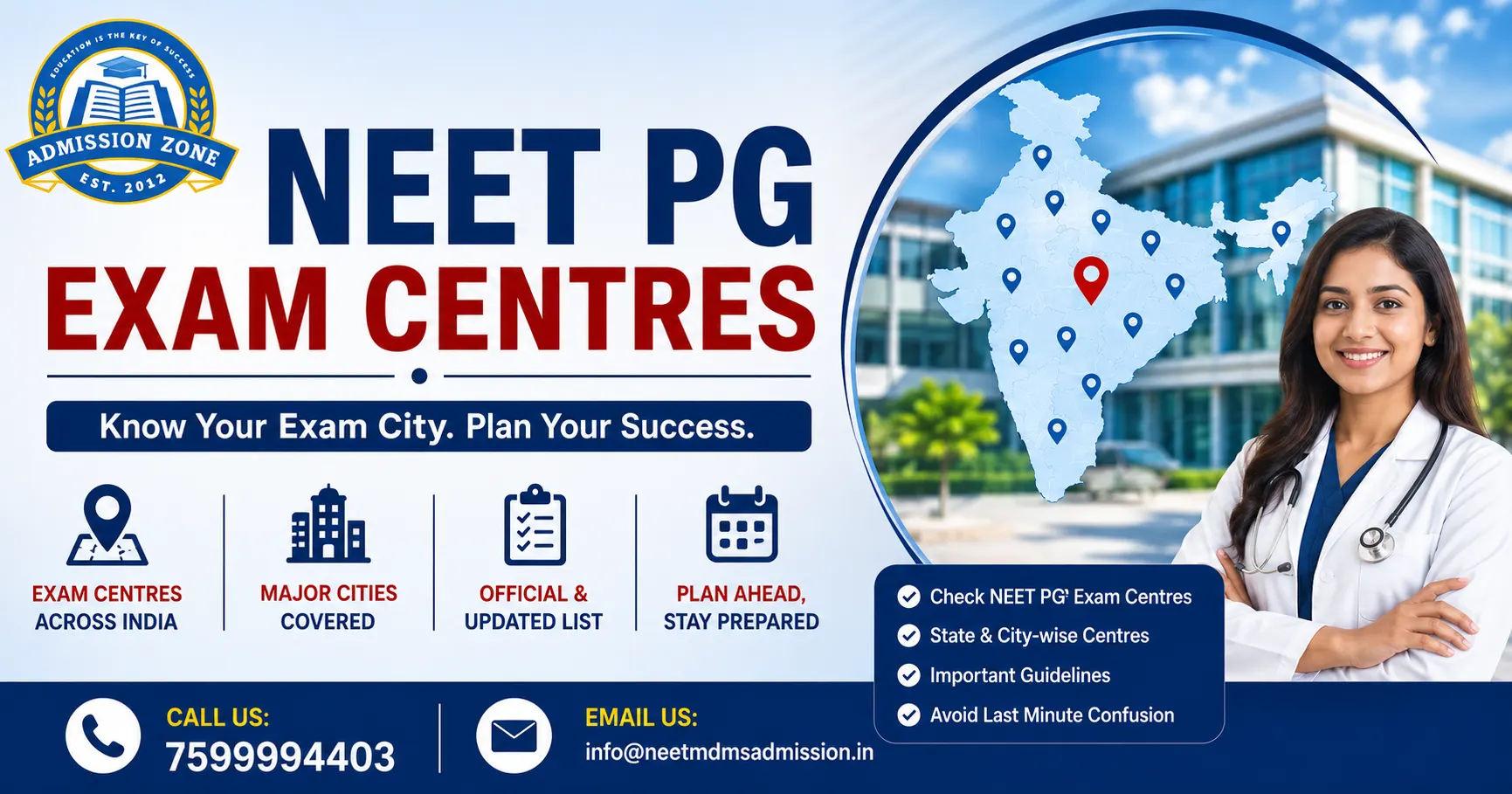 NEET PG Exam Centres