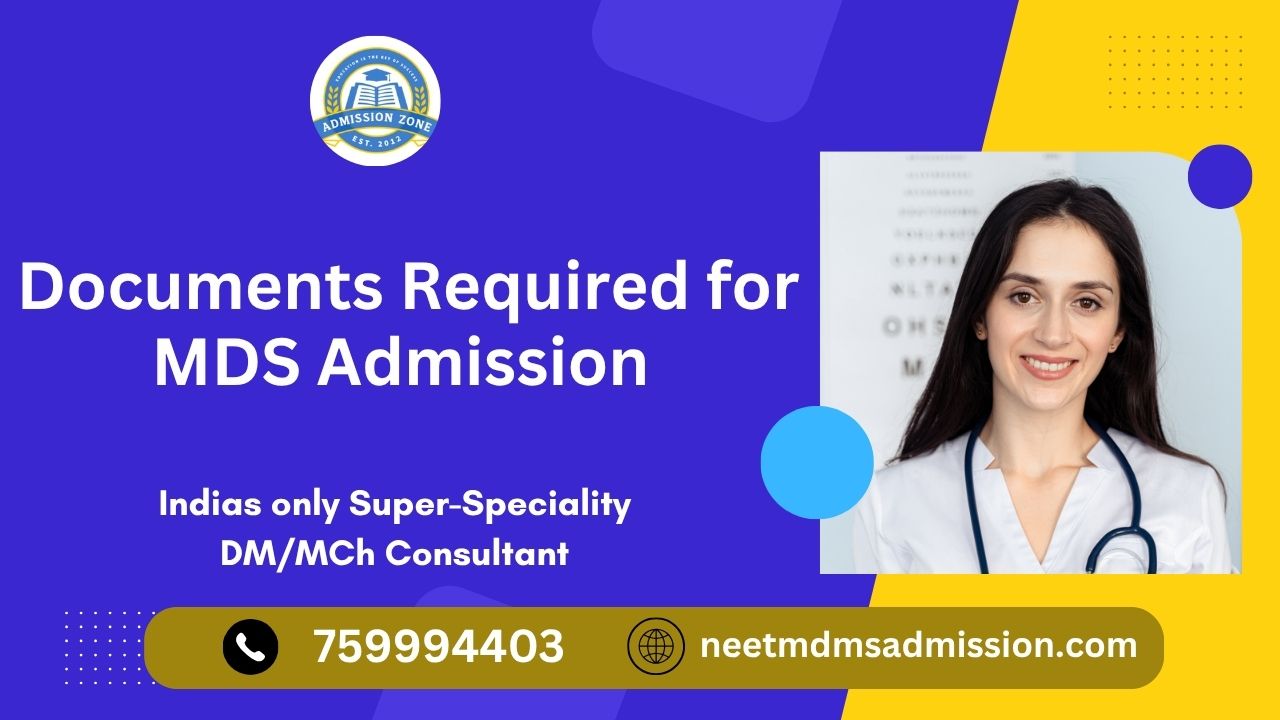 documents required for MDS admission