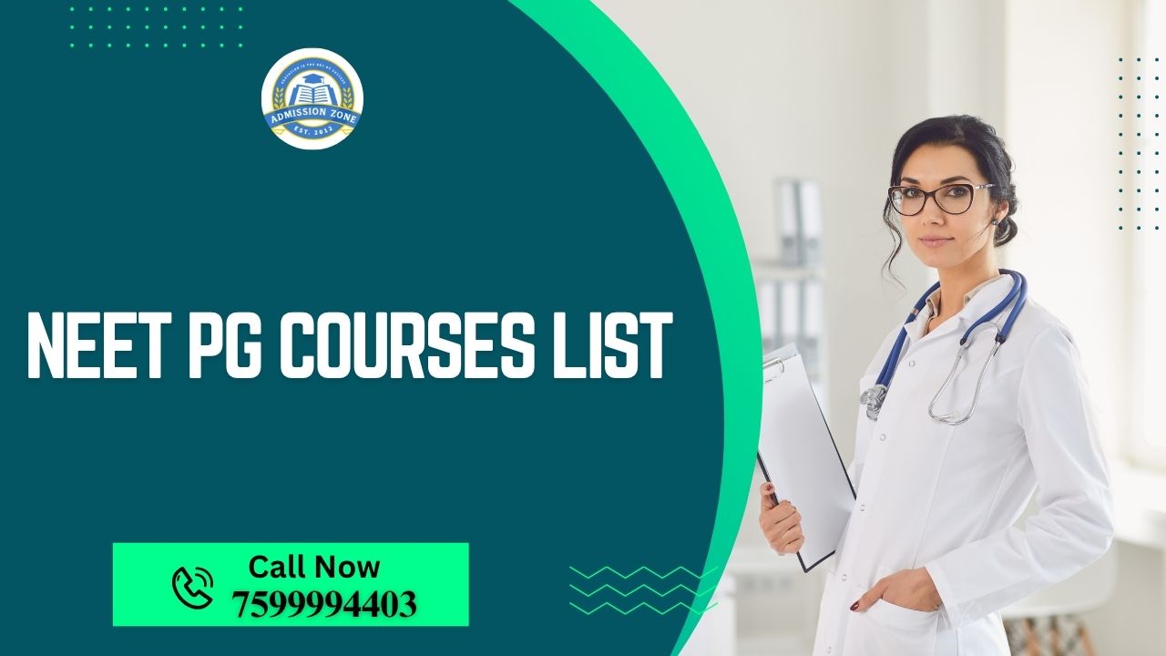 NEET pg courses list