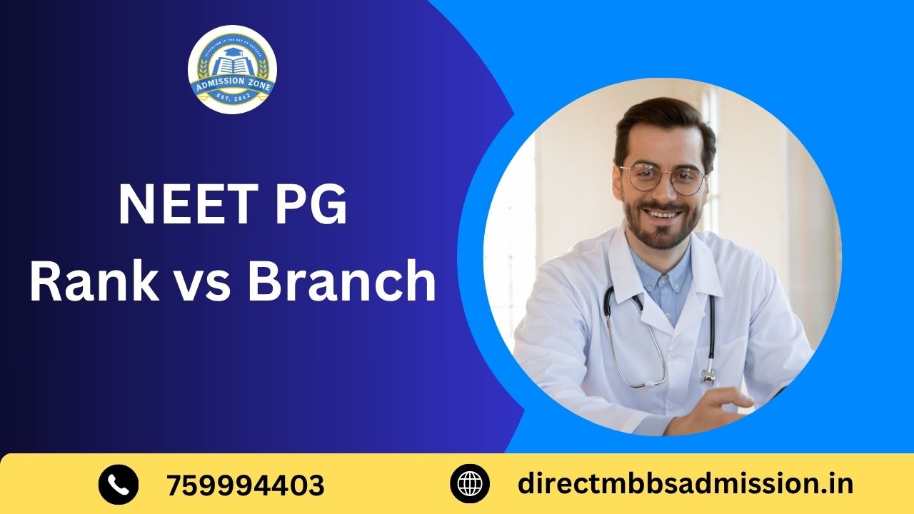 NEET pg rank vs branch