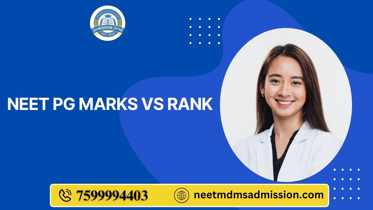 NEET pg marks vs rank