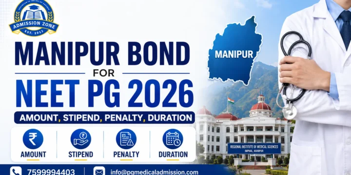 Manipur Bond for NEET PG 2026 Amount, Stipend, Penalty, Duration