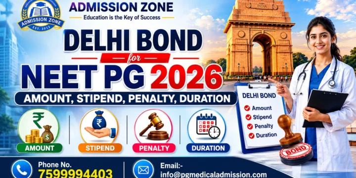 Delhi Bond for NEET PG 2026 Amount, Stipend, Penalty, Duration