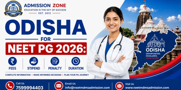 Odisha Bond for NEET PG 2026 Fees, Stipend, Penalty, Duration