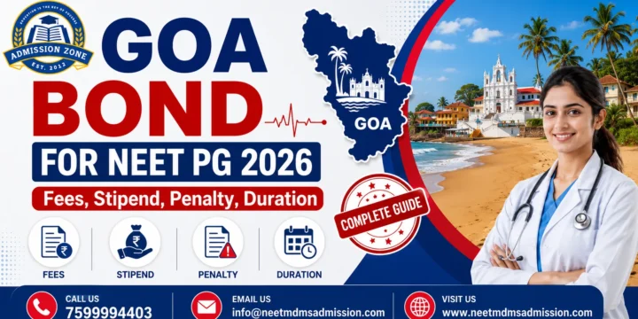 Goa Bond for NEET PG 2026 Fees, Stipend, Penalty, Duration