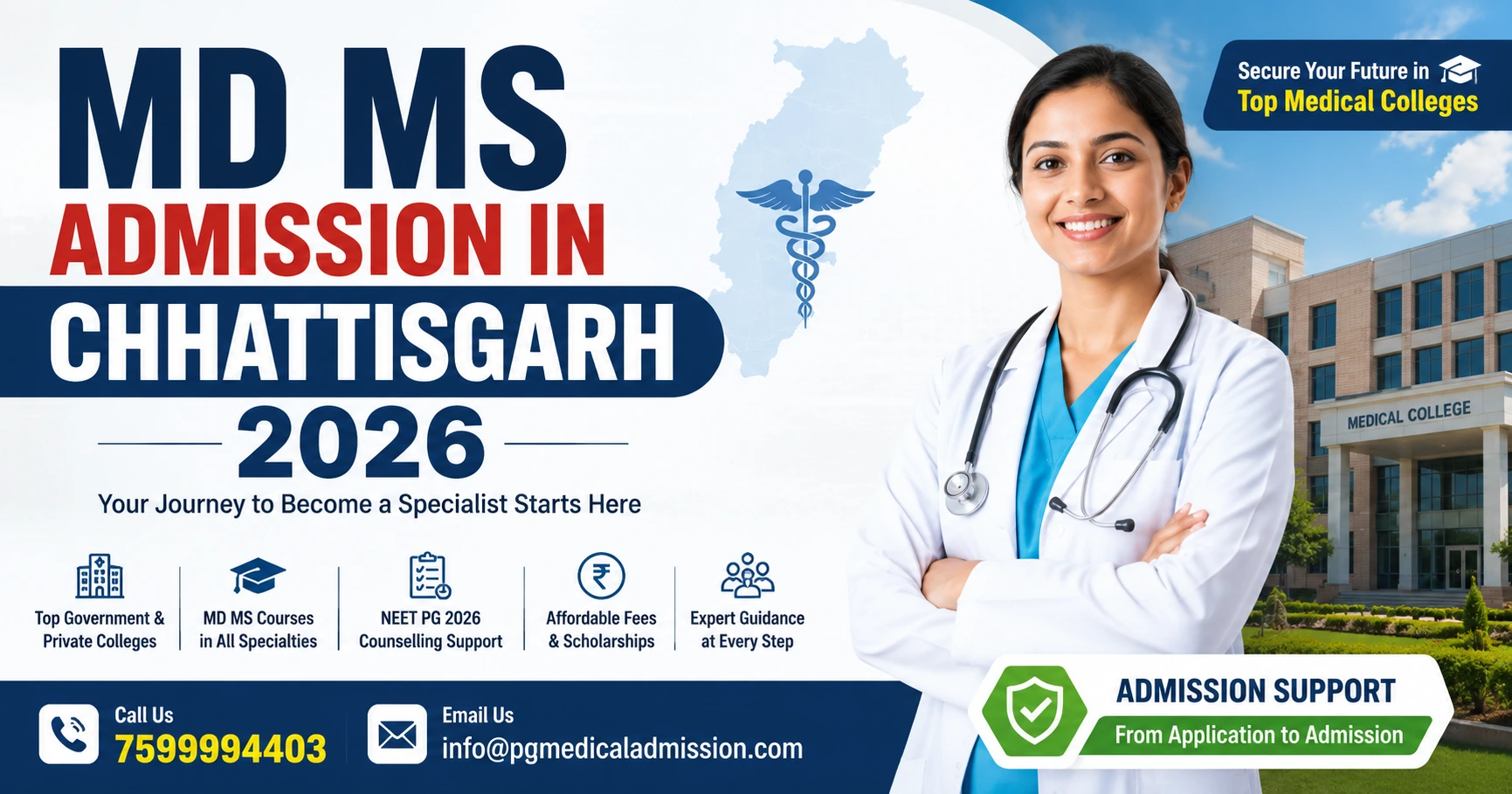 MD MS Admission in Chhattisgarh 2026