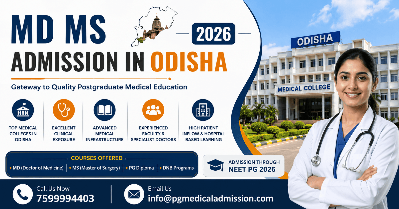 MD MS Admission in Odisha 2026