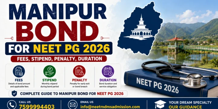 Manipur Bond for NEET PG 2026: Fees, Stipend, Penalty, Duration