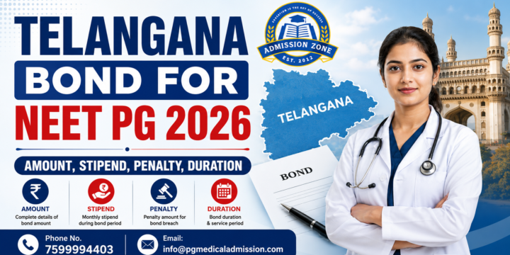 Telangana Bond for NEET PG 2026 Amount, Stipend, Penalty, Duration