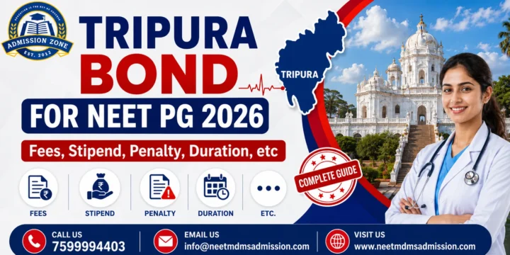 Tripura Bond for NEET PG 2026 Fees, Stipend, Penalty, Duration, etc