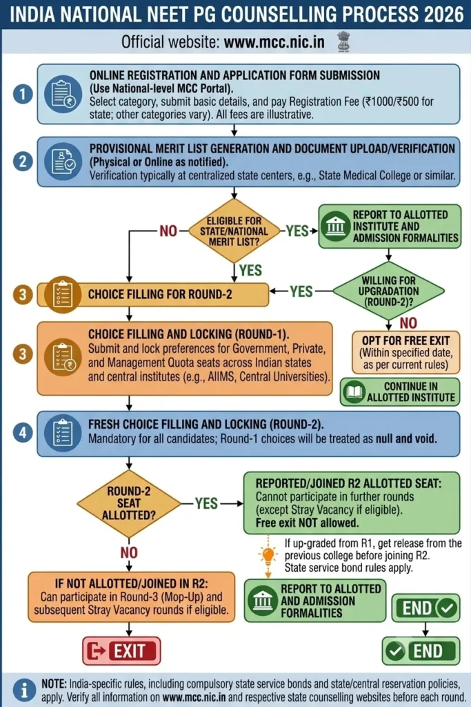 All India NEET PG Counselling Process