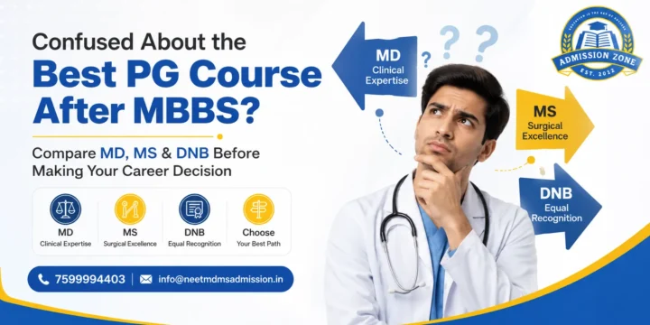 Confused About the Best PG Course After MBBS? Compare MD, MS & DNB Before Making Your Career Decision