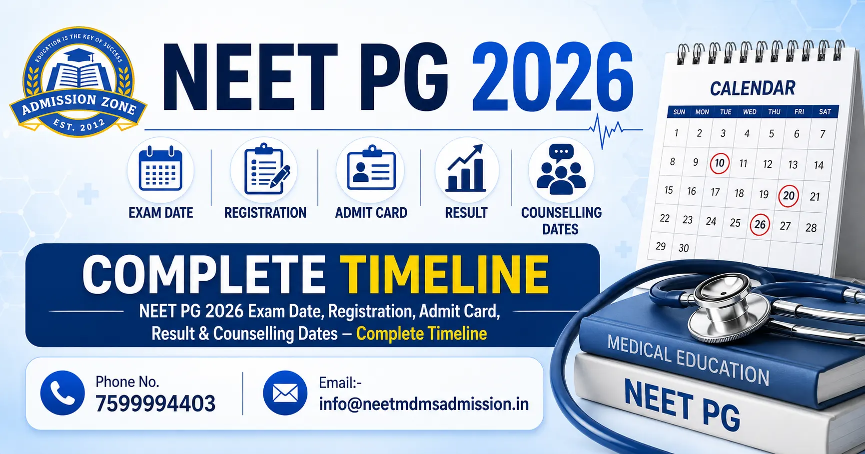 neet pg 2026 exam date, registration, admit card