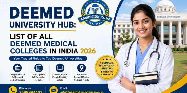 Deemed University Hub: List of All Deemed Medical Colleges in India 2026
