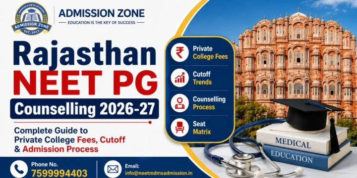 Rajasthan NEET PG Counselling 2026-27: Complete Guide to Private College Fees, Cutoff & Admission Process