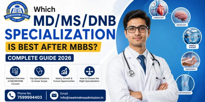 Which MD/MS/DNB Specialization is Best After MBBS? Complete Guide 2026 | MD/MS/DNB Courses & Specializations