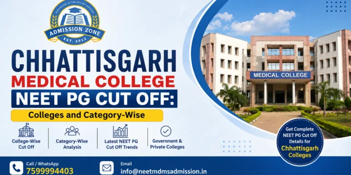 Chhattisgarh Medical College NEET PG Cut Off: Colleges and Category-Wise
