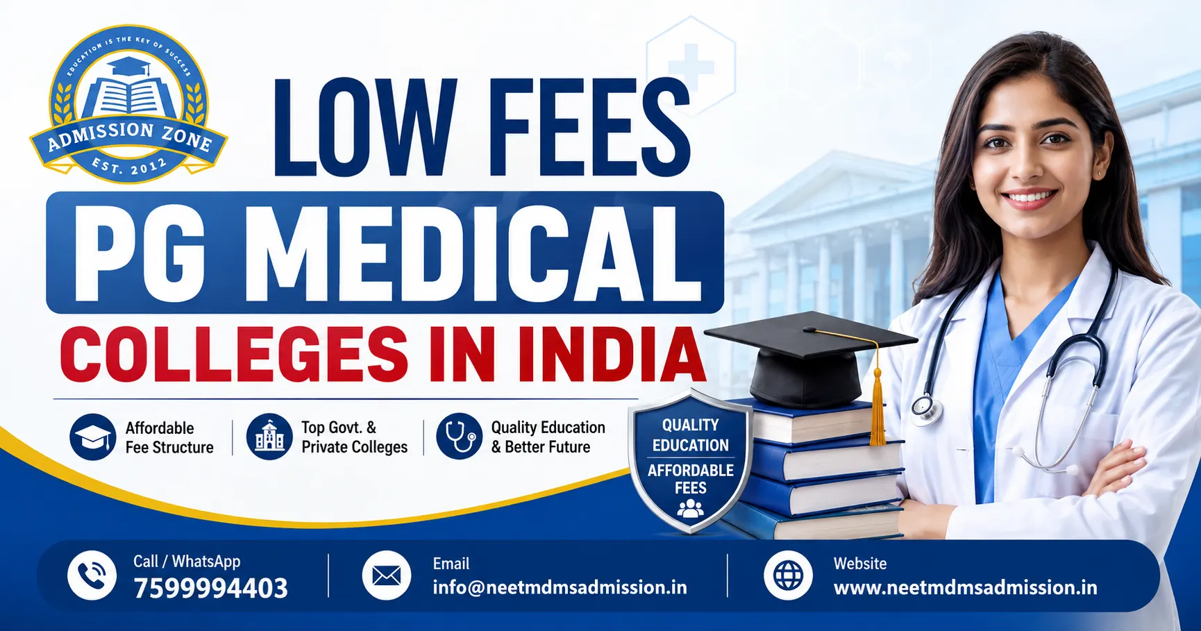 Low Fees Pg Medical Colleges
