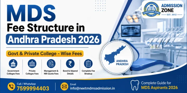 MDS Fee Structure in Andhra Pradesh 2026 – Govt & Private College – Wise Fees