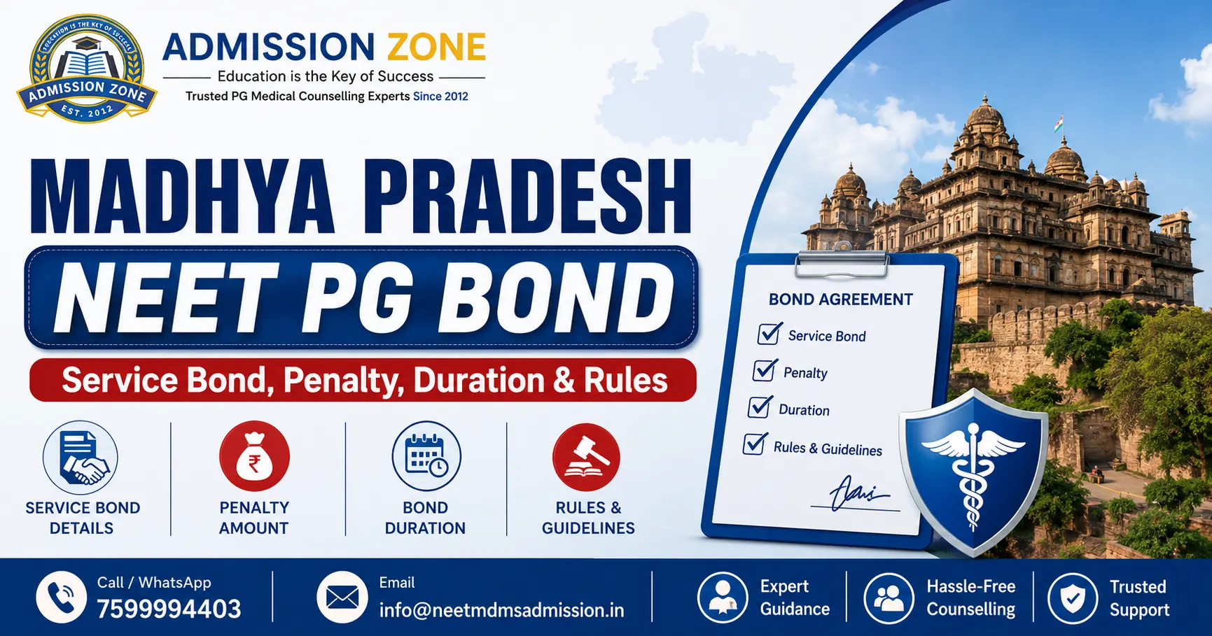 Madhya Pradesh NEET PG Bond Service Bond, Penalty, Duration & Rules