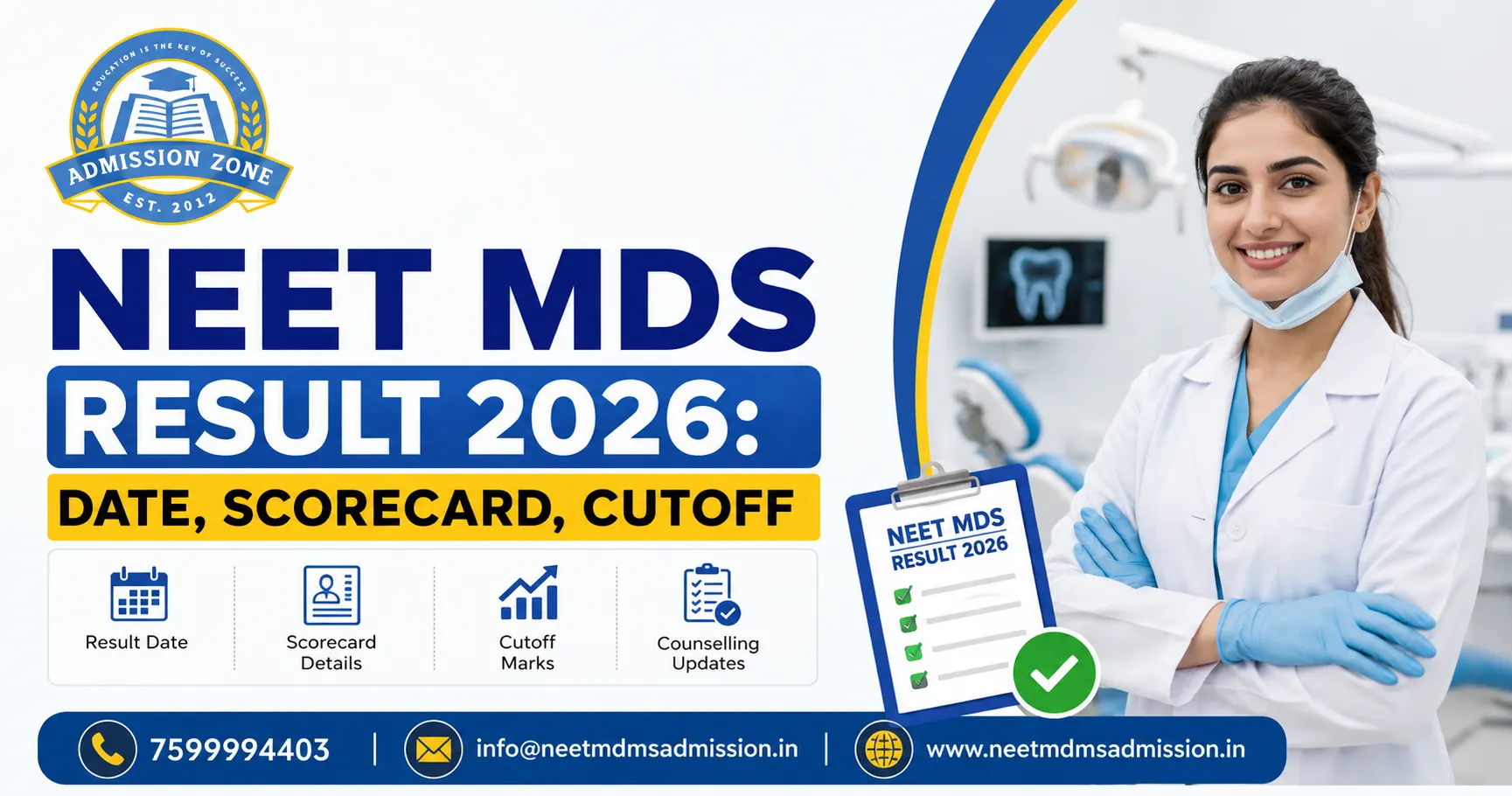 NEET MDS Result 2026: Date, Scorecard