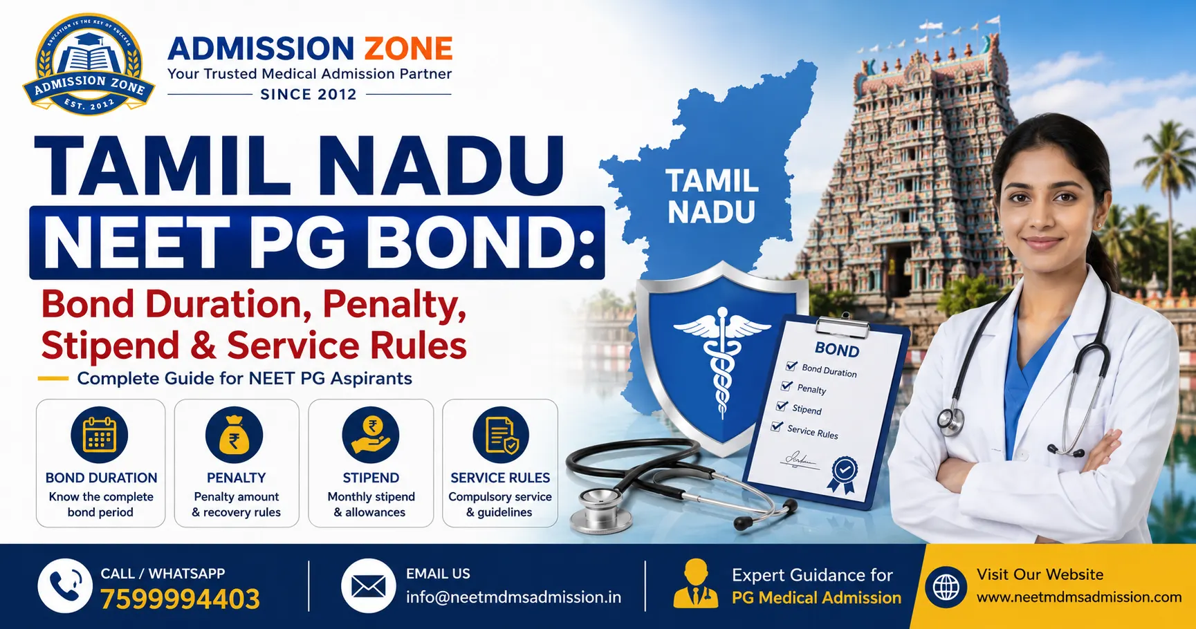 Tamil Nadu NEET PG Bond Bond