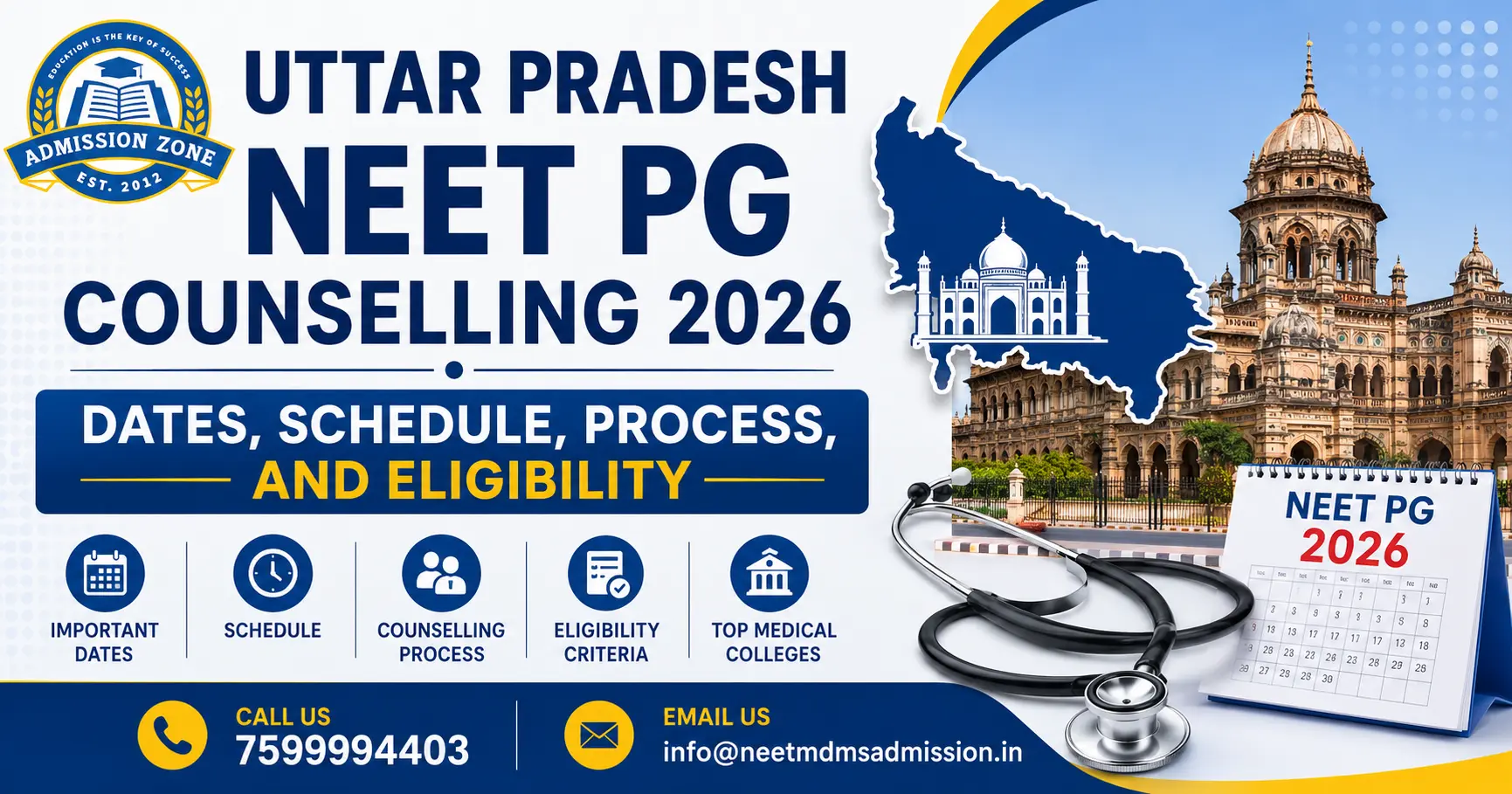 Uttar Pradesh NEET PG Counselling 2026
